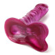 Фалоімітатор Doc Johnson Radiant Gems 7 Inch Ballsy Fuchsia, діаметр 4,3 см, антибактеріальний ПВХ-2