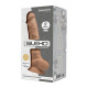 Фалоімітатор SilexD Tomas Caramel (MODEL 1 size 9in), двошаровий, силікон + Silexpan, діаметр 4,9см-2