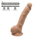 Фалоімітатор SilexD Tomas Caramel (MODEL 1 size 9in), двошаровий, силікон + Silexpan, діаметр 4,9см-1