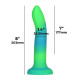 Фалоімітатор, що світиться у темряві, ADDICTION - Rave - 8" Glow in the Dark Dildo - Blue Green-3