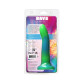 Фалоімітатор, що світиться у темряві, ADDICTION - Rave - 8" Glow in the Dark Dildo - Blue Green-8