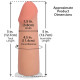Фалоімітатор Doc Johnson The Realistic Cock ULTRASKYN - 5 Inch Vanilla-4
