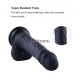 Силіконовий дилдо Hismith 8.3" Silicone Dildo Black-2