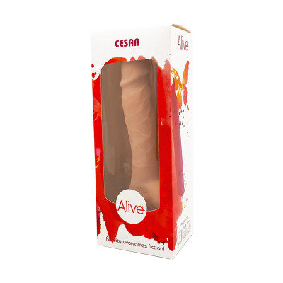 Фалоімітатор Alive Cesar Mega Realistic, діаметр 3,5 см, FutureSkin, двошаровий, найреалістичніший