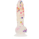 Фалоімітатор з конфетті ADDICTION - PARTY MARTY - 7.5 "- FROST &CONFETTI, 19 см, силікон, вібропуля-2