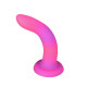 Фалоімітатор, що світиться у темряві, ADDICTION - Rave - 8" Glow in the Dark Dildo - Pink Purple-1
