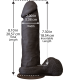 Фалоімітатор Doc Johnson The Realistic Cock 8 inch Black - ULTRASKYN, Vack-U-Lock, діаметр 5,1 см-1
