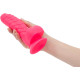 Ребристий фалоімітатор на присосці ADDICTION — Tom 7″ Dildo With Balls — Pink, віброкуля в подарунок-3