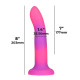 Фалоімітатор, що світиться у темряві, ADDICTION - Rave - 8" Glow in the Dark Dildo - Pink Purple-3
