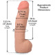 Фалоімітатор Doc Johnson The Realistic Cock ULTRASKYN - 12 Inch Hung with Balls Vanilla-4