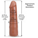 Фалоімітатор Doc Johnson The Realistic Cock ULTRASKYN - 7 Inch Caramel-4