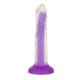 Фалоімітатор, що світиться в темряві, ADDICTION Rave 8″, Glow in the Dark Dildo Purple Confetti, 20,3 см-1