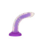 Фалоімітатор, що світиться в темряві, ADDICTION Rave 8″, Glow in the Dark Dildo Purple Confetti, 20,3 см-2