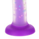 Фалоімітатор, що світиться в темряві, ADDICTION Rave 8″, Glow in the Dark Dildo Purple Confetti, 20,3 см-4