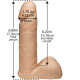 Фалоімітатор Doc Johnson Vac-U-Lock - 6 Inch ULTRASKYN Cock White, діаметр 4,3 см-2