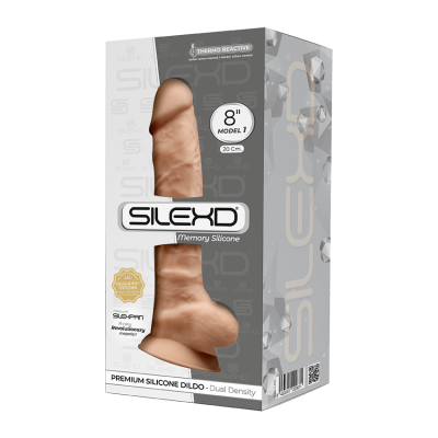 Фалоімітатор SilexD Vetus Flesh (MODEL 1 size 8in), двошаровий, силікон + Silexpan, діаметр 4,2см Фалоімітатор SilexD Vetus Flesh (MODEL 1 size 8in), двошаровий, силікон + Silexpan, діаметр 4,2см
