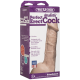 Фалоімітатор Doc Johnson - 7 Inch Perfect Erect Cock, діаметр 3,8см, велика голівка, Vac-U-Lock-1