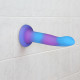 Фалоімітатор, що світиться у темряві, ADDICTION - Rave - 8" Glow in the Dark Dildo - Blue Purple-5