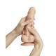 Реалістичний фалоімітатор Strap-On-Me Sliding Skin Realistic Dildo Vanille - XXL, ефект рухливої шкі-1