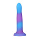 Фалоімітатор, що світиться у темряві, ADDICTION - Rave - 8" Glow in the Dark Dildo - Blue Purple-2