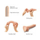 Реалістичний фалоімітатор Strap-On-Me Sliding Skin Realistic Dildo Vanille - XXL, ефект рухливої шкі-2