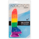 Райдужний фалоімітатор ADDICTION - JUSTIN - 8 "- RAINBOW, 20,3 см, силікон, вібропуля в подарунок-5