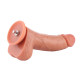 Фалоімітатор для секс-машин Hismith 8.25" Dual-density dildo with veins, система KlicLok-9