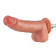 Фалоімітатор для секс-машин Hismith 8.25" Dual-density dildo with veins, система KlicLok-8