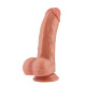 Фалоімітатор для секс-машин Hismith 8.25" Dual-density dildo with veins, система KlicLok-1