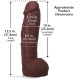 Фалоімітатор Doc Johnson The Realistic Cock ULTRASKYN - 12 Inch Hung with Balls Chocolate-4