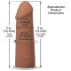 Фалоімітатор Doc Johnson The Realistic Cock ULTRASKYN - 5 Inch Caramel-4