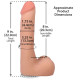 Фалоімітатор Doc Johnson The Realistic Cock ULTRASKYN - 9 Inch with Balls Vanilla-4