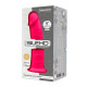 Фалоімітатор SilexD Oscar Pink (MODEL 2 size 9in), двошаровий, силікон + Silexpan, діаметр 5,4см-2