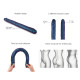 Фалоімітатор подвійний Strap-On-Me DOUBLE DONG REALISTIC DILDO - SNAKY METALLIC COLOR-1
