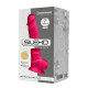 Фалоімітатор SilexD Johnny Pink (MODEL 1 size 7in), двошаровий, силікон + Silexpan, діаметр 3,8см-2