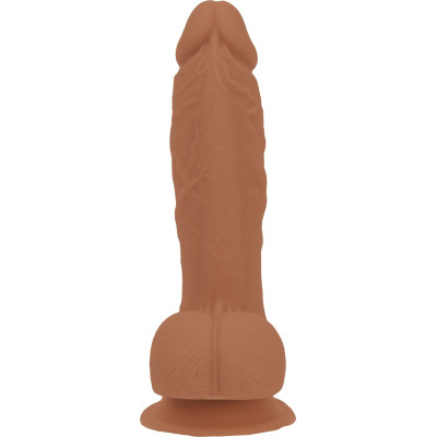 Фалоімітатор ADDICTION Steven 7.5" Silicone Dong Caramel, віброкуля в подарунок