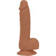 Фалоімітатор ADDICTION Steven 7.5" Silicone Dong Caramel, віброкуля в подарунок-1