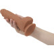 Фалоімітатор ADDICTION Steven 7.5" Silicone Dong Caramel, віброкуля в подарунок-6