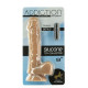 Гнучкий фалоімітатор на присосці ADDICTION — ANDREW 8″ Silicone Dong — Caramel, віброкуля в подаруно-5