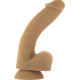 Гнучкий фалоімітатор на присосці ADDICTION — ANDREW 8″ Silicone Dong — Caramel, віброкуля в подаруно-4