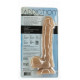 Гнучкий фалоімітатор на присосці ADDICTION — ANDREW 8″ Silicone Dong — Caramel, віброкуля в подаруно-6