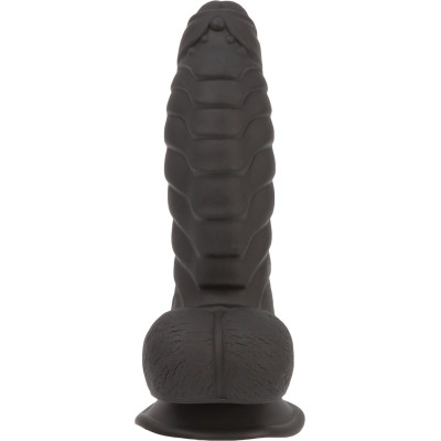 Фалоімітатор ADDICTION Ben 7" Dildo With Balls Black, віброкуля в подарунок