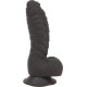 Фалоімітатор ADDICTION Ben 7" Dildo With Balls Black, віброкуля в подарунок-1