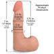 Фалоімітатор Doc Johnson The Realistic Cock ULTRASKYN - 7 Inch with Balls Vanilla-4