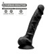 Фалоімітатор SilexD Tomas Black (MODEL 1 size 9in), двошаровий, силікон + Silexpan, діаметр 4,9см-1