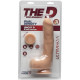 Фалоімітатор Doc Johnson The D - Uncut D - 9 Inch With Balls ULTRASKYN, діаметр 4,5 см, необрізаний-1