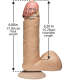 Фалоімітатор Doc Johnson The Realistic Cock 6 inch White - PVC, Vack-U-Lock, діаметр 4,3 см-1