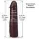 Фалоімітатор Doc Johnson The Realistic Cock ULTRASKYN - 7 Inch Chocolate-4