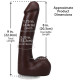 Фалоімітатор Doc Johnson The Realistic Cock ULTRASKYN - 9 Inch with Balls Chocolate-4