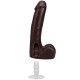 Фалоімітатор Doc Johnson The Realistic Cock ULTRASKYN - 9 Inch with Balls Chocolate-5